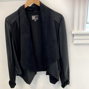 Vegan leather blazer
